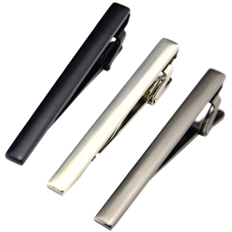 Geek-M Fashion Necktie Clips Tie Bar Clips Tie Pins Set for Men Pack of 3 (Style B) - Image 1
